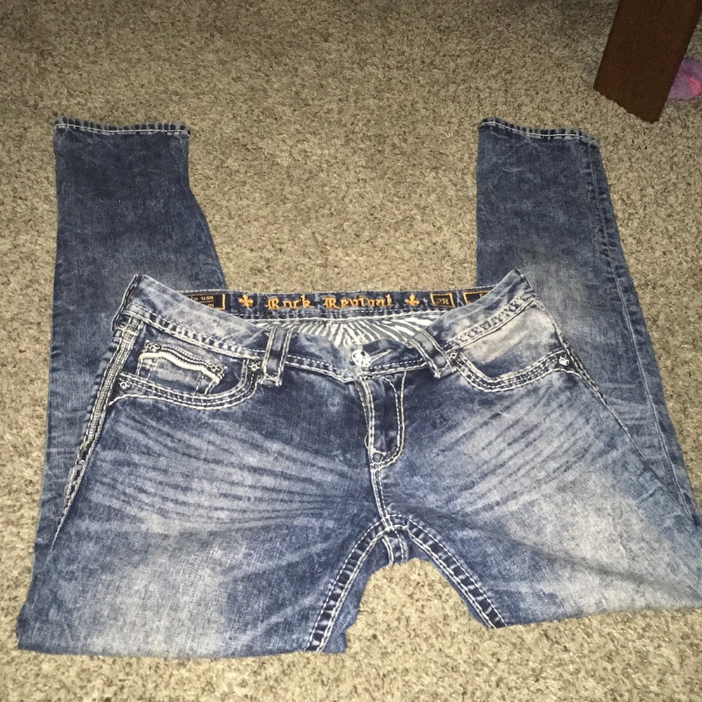 women’s rock revival jeans